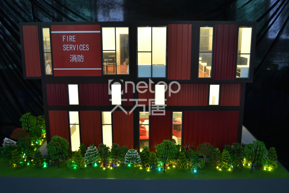 消防站模型